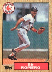 1987 Topps Baseball Cards      675     Ed Romero